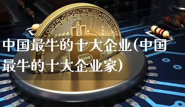 中国最牛的十大企业(中国最牛的十大企业家)_https://www.jyywjc.com_股票_第1张
