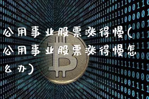 公用事业股票涨得慢(公用事业股票涨得慢怎么办)_https://www.jyywjc.com_股票价格_第1张