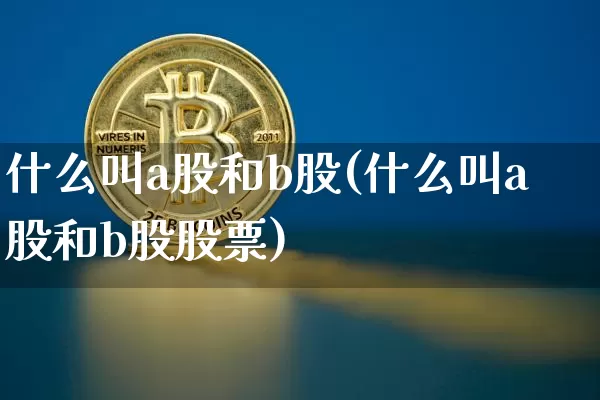 什么叫a股和b股(什么叫a股和b股股票)_https://www.jyywjc.com_深交所_第1张