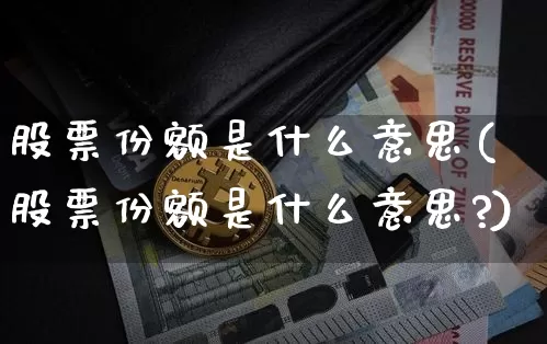 股票份额是什么意思(股票份额是什么意思?)_https://www.jyywjc.com_股票板块_第1张
