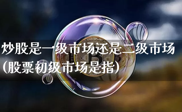 炒股是一级市场还是二级市场(股票初级市场是指)_https://www.jyywjc.com_股票价格_第1张