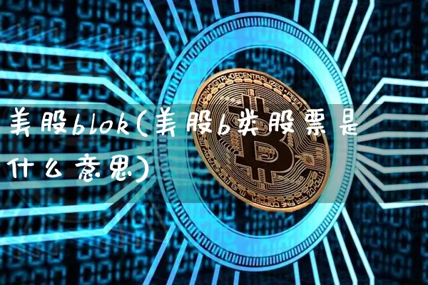 美股blok(美股b类股票是什么意思)_https://www.jyywjc.com_北交所_第1张