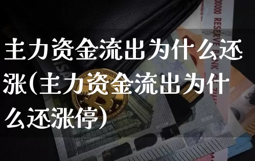 主力资金流出为什么还涨(主力资金流出为什么还涨停)_https://www.jyywjc.com_股票_第1张