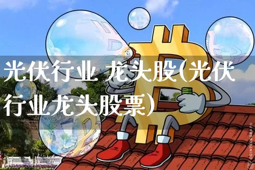 光伏行业 龙头股(光伏行业龙头股票)_https://www.jyywjc.com_股票板块_第1张